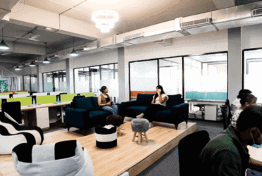 Breat Out area in a coworking space