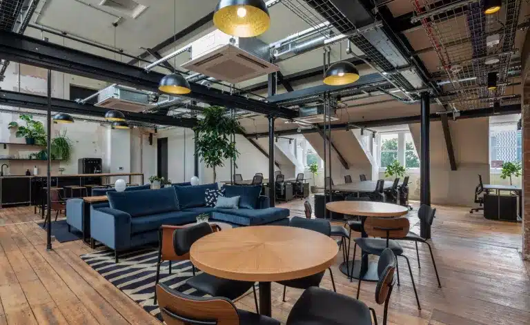 vibrant and well-designed coworking space
