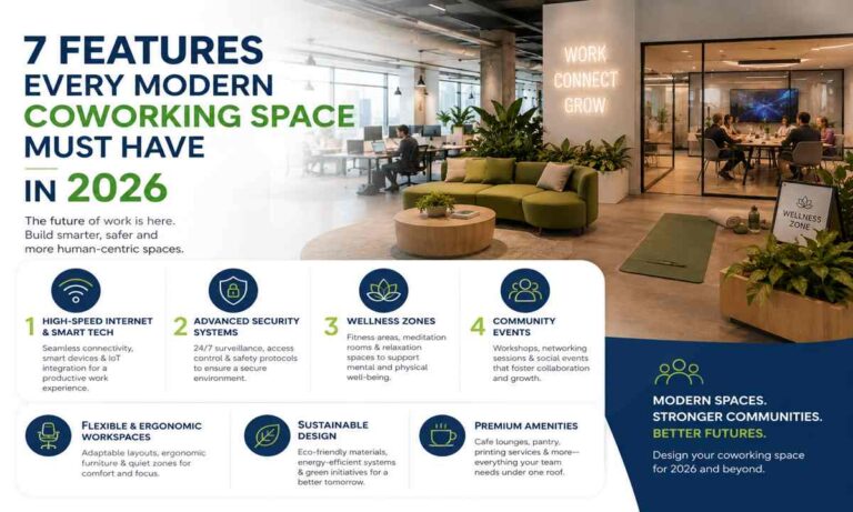 7 Features Every Modern Coworking Space Must Have in 2026