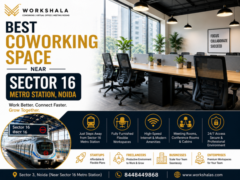 Best Coworking Space Near Sector 16 Metro Station, Noida