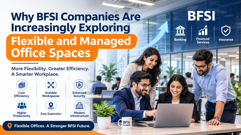 Why BFSI Companies Are Increasingly Exploring Flexible and Managed Office Spaces