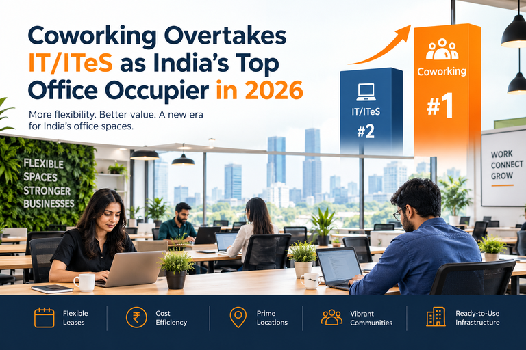 Coworking Overtakes IT/ITeS as India’s Top Office Occupier in 2026