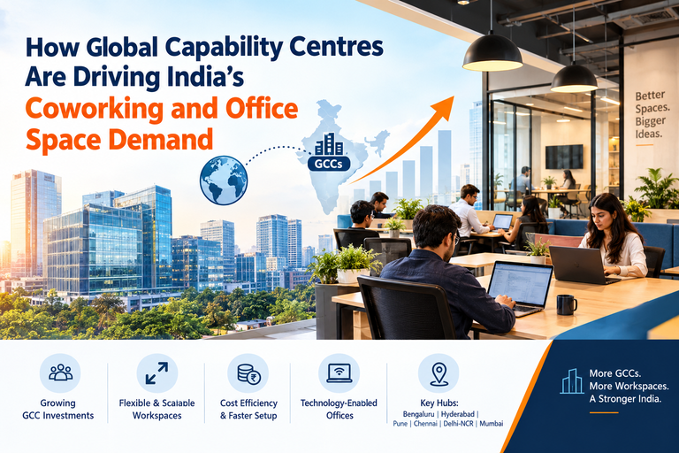 How Global Capability Centres Are Driving India’s Coworking and Office Space Demand